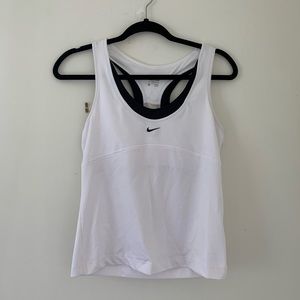 Nike White Performance Tank Top